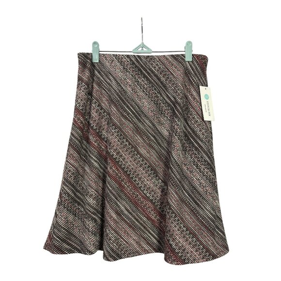 Stitch Fix Margaret M Christabel Marled Flare Skirt Midi Multicolor Size M New - Picture 1 of 5